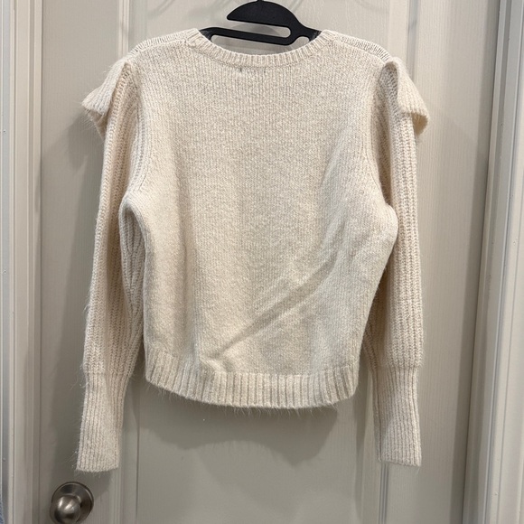 Wild Fable Cream Ruffle Sweater - Picture 3 of 3